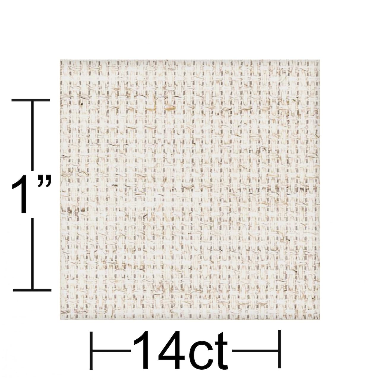Essentials by Leisure Arts Aida Cloth, 14 Count, 30 inch x 36 inch, Light Oatmeal Cross Stitch Fabric for Embroidery, Cross Stitch, Machine Embroidery